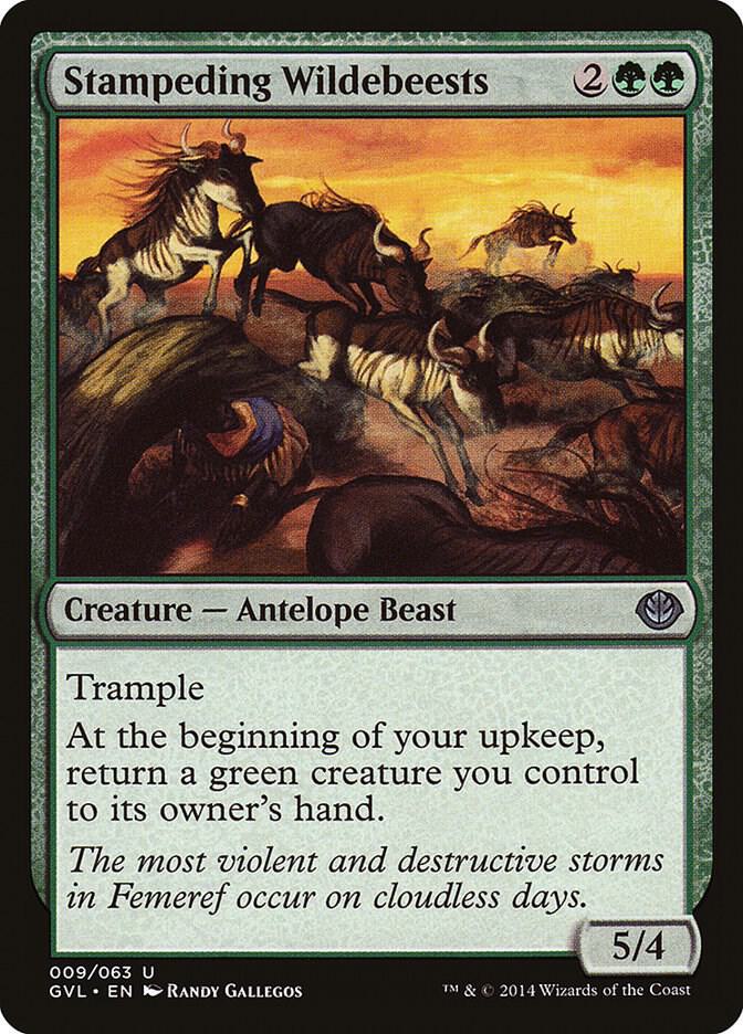 Stampeding Wildebeests (9) [Duel Decks: Anthology]