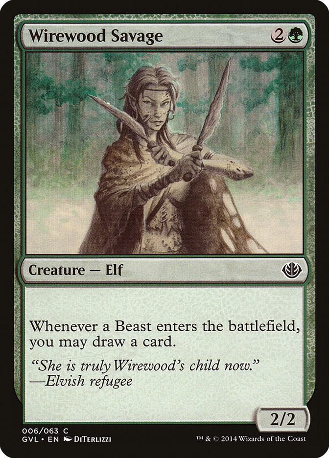 Wirewood Savage (6) [Duel Decks: Anthology]