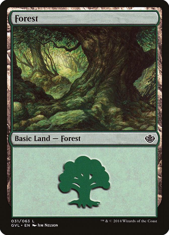 Forest (031) (GVL) [Duel Decks: Anthology]