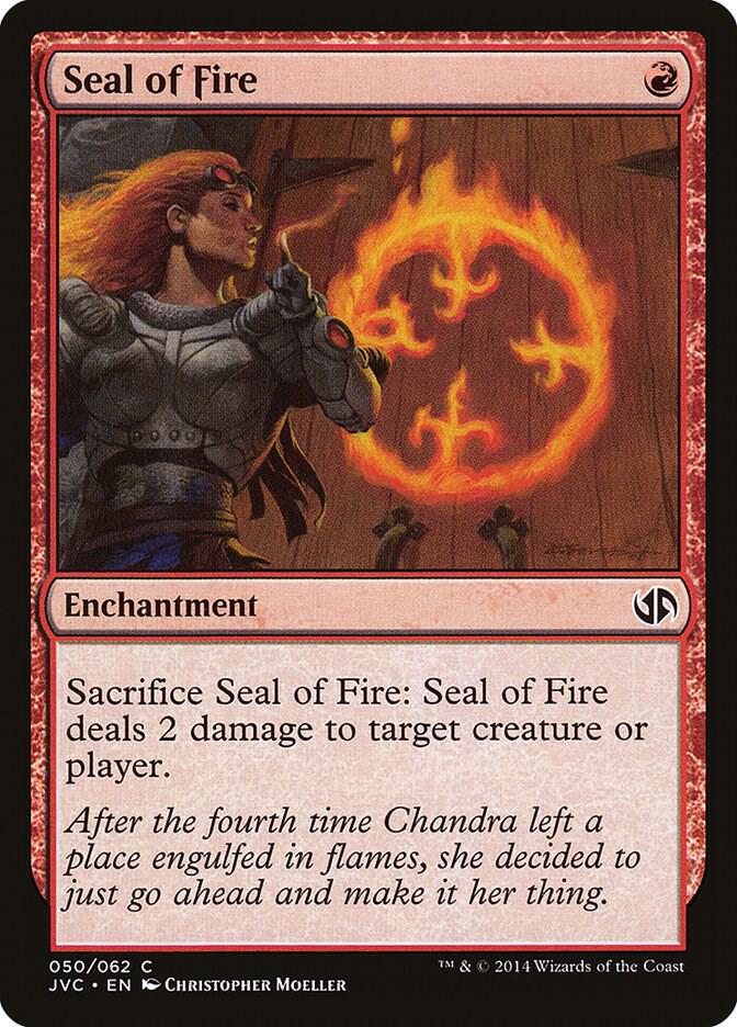 Seal of Fire (50) [Duel Decks: Anthology]
