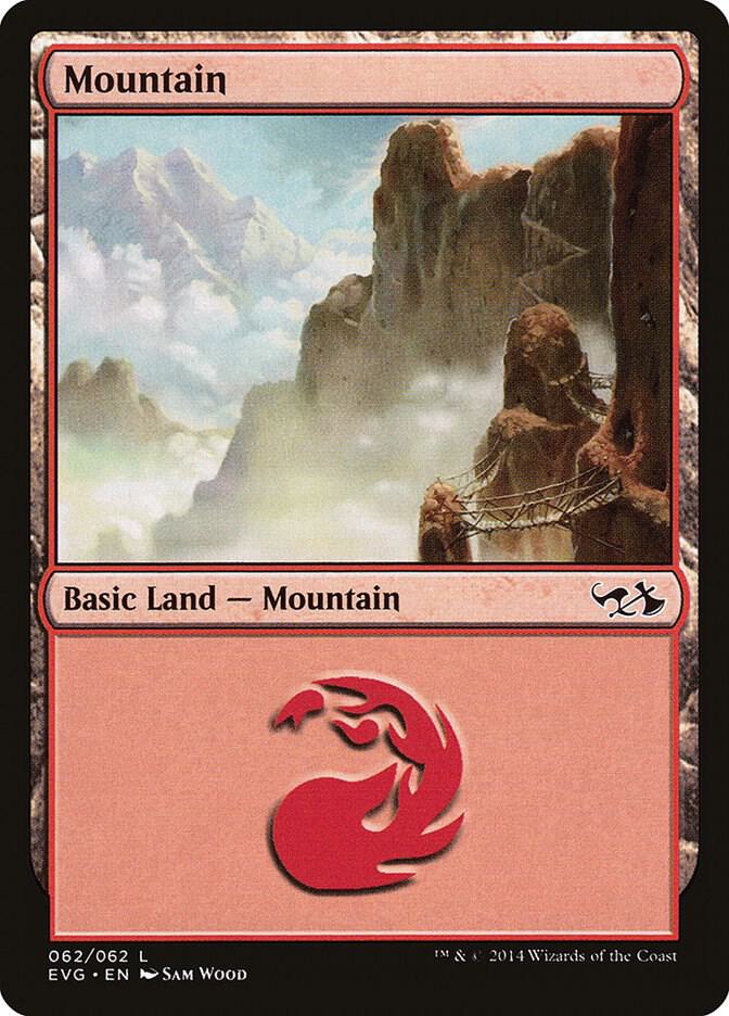 Mountain (062) (EVG) [Duel Decks: Anthology]