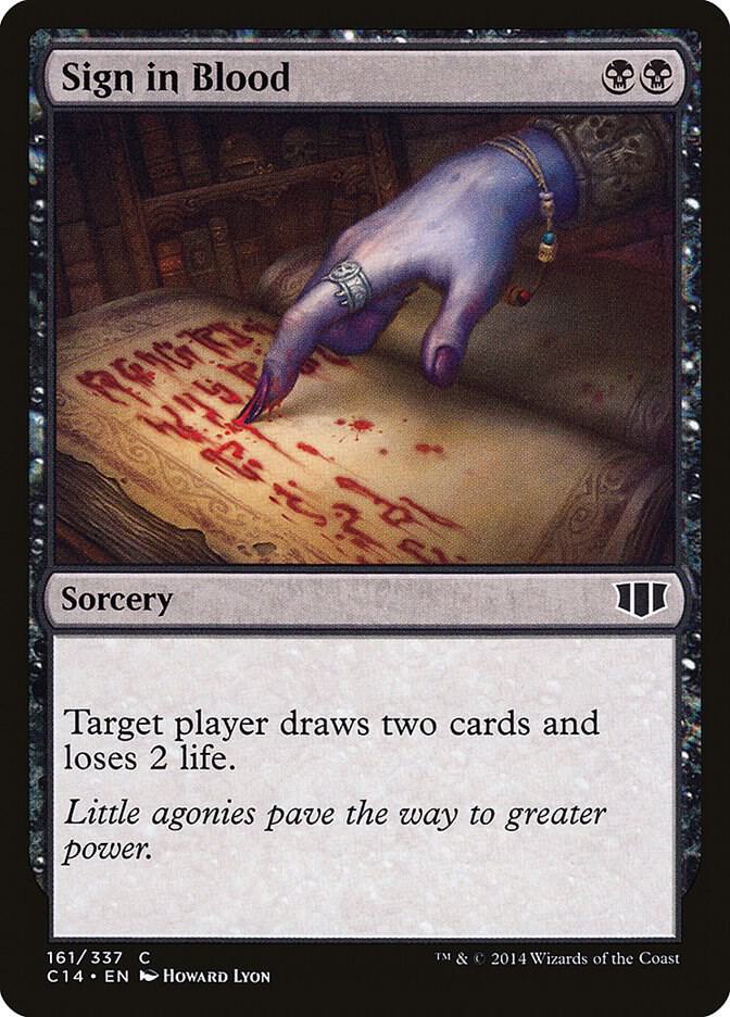 Sign in Blood (161) [Commander 2014]