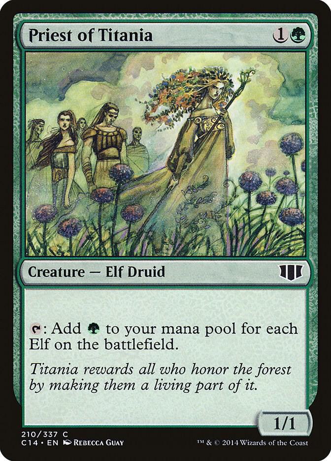 Priest of Titania (210) [Commander 2014]