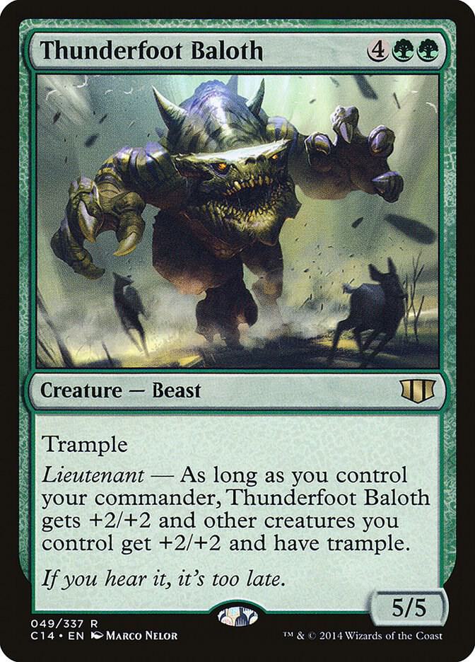 Thunderfoot Baloth (49) [Commander 2014]