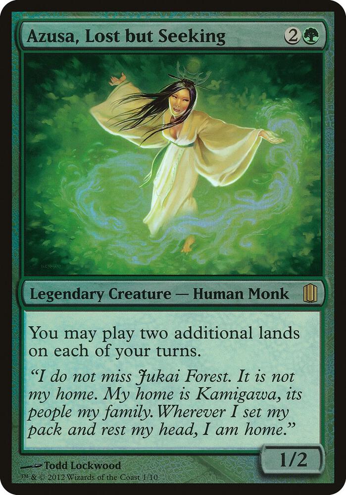 Azusa, Lost but Seeking (Commander's Arsenal) [Oversize Cards]