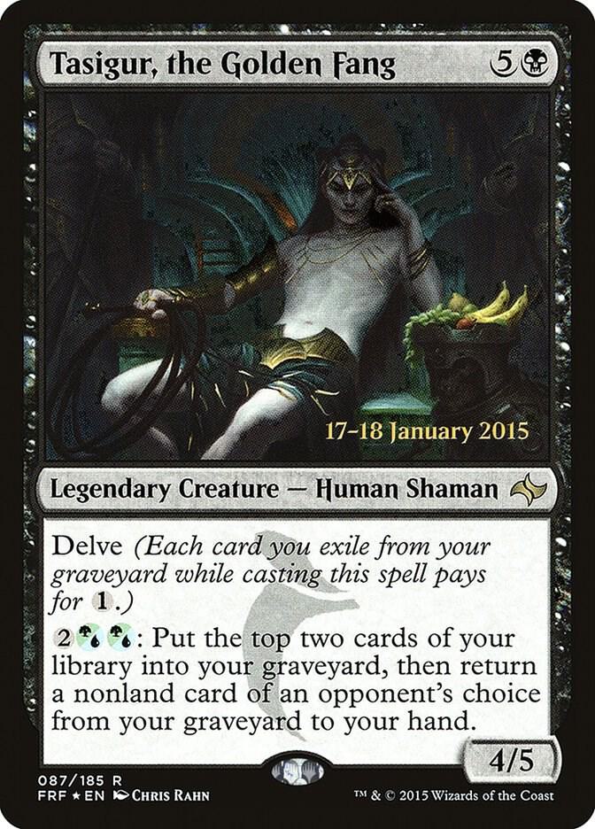 Tasigur, the Golden Fang (87) [Prerelease Cards]