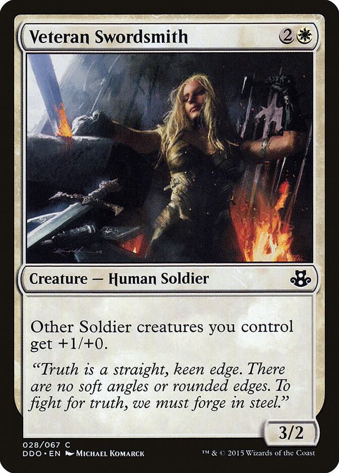 Veteran Swordsmith (28) [Duel Decks: Elspeth vs. Kiora]