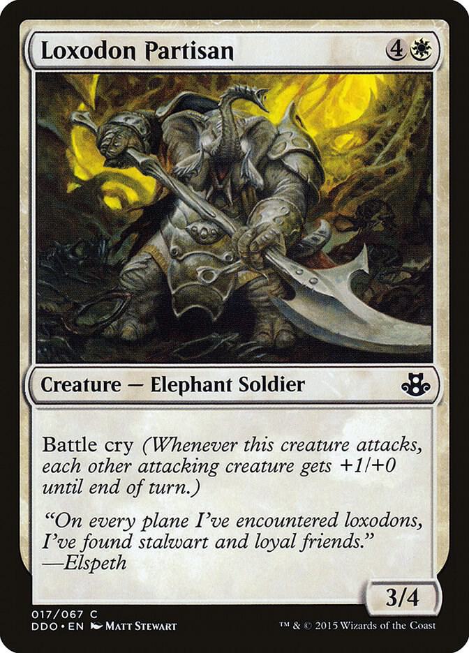 Loxodon Partisan (17) [Duel Decks: Elspeth vs. Kiora]