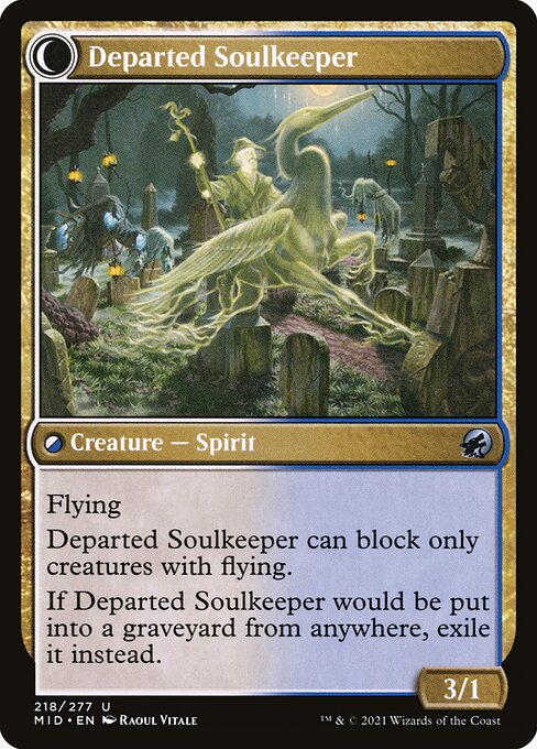 Devoted Grafkeeper (218) [Innistrad: Midnight Hunt] Reverse