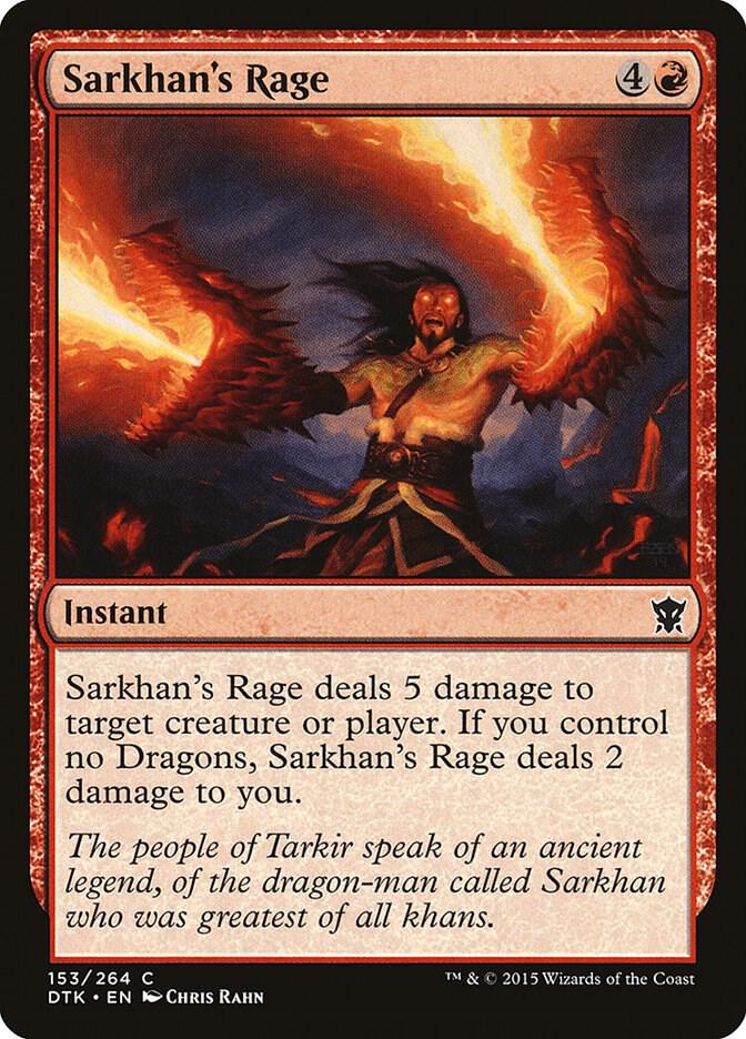 Sarkhan's Rage (153) [Dragons of Tarkir]