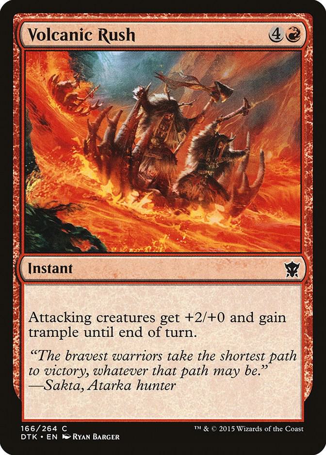 Volcanic Rush (166) [Dragons of Tarkir]