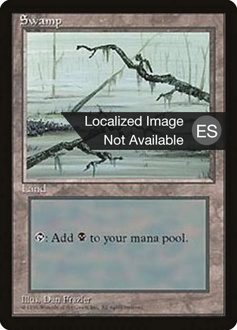 Swamp (372) [Fourth Edition Foreign Black Border]