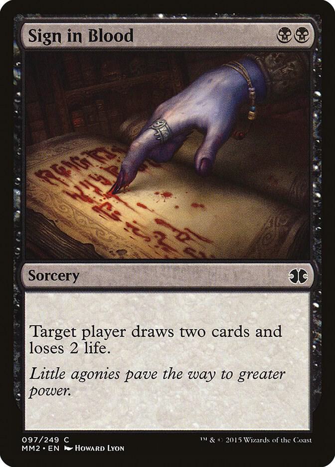 Sign in Blood (97) [Modern Masters 2015]