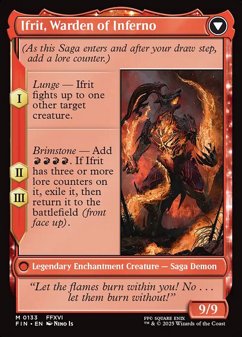 Clive, Ifrit's Dominant (133) [Final Fantasy] Reverse