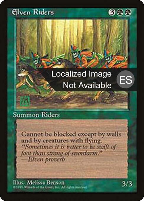 Elven Riders (242) [Fourth Edition Foreign Black Border]