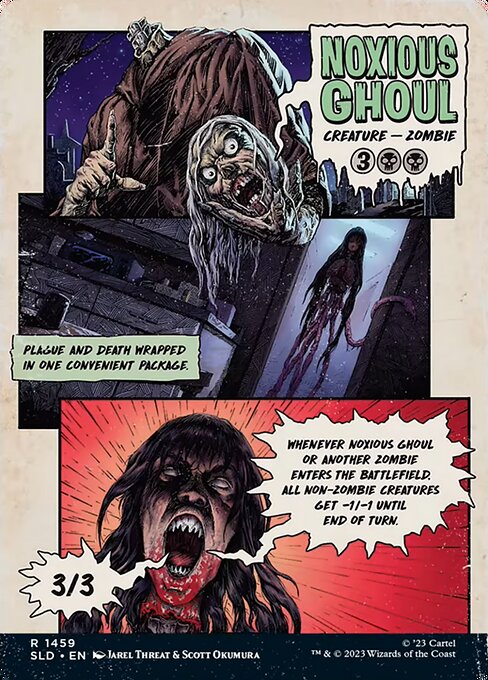 Noxious Ghoul (1459) [Secret Lair Drop] [Full Art, Borderless] Reverse