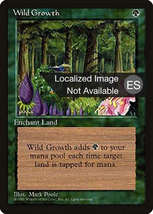 Wild Growth (289) [Fourth Edition Foreign Black Border]