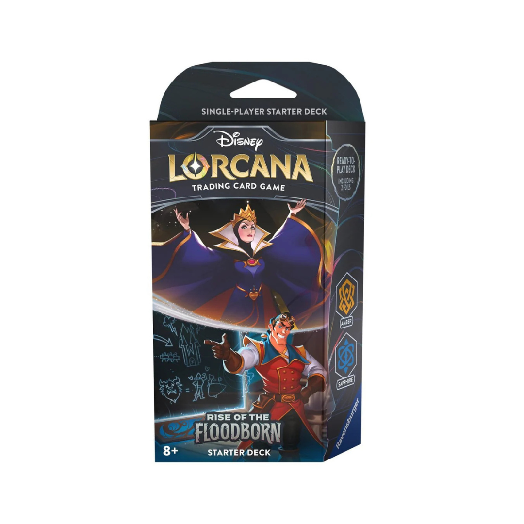Disney Lorcana - Rise of the Floodborn Starter Deck - Amber & Sapphire