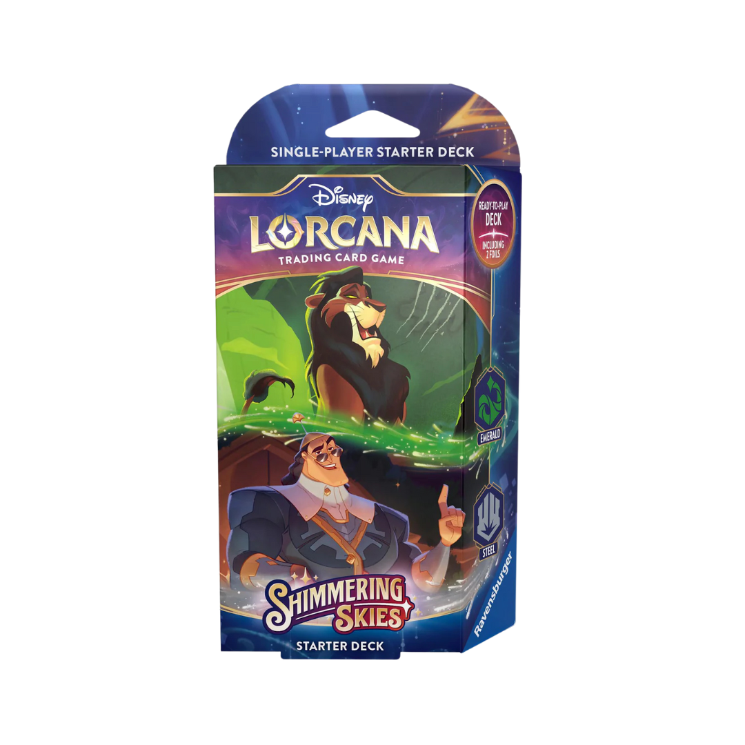 Disney Lorcana - Shimmering Skies Starter Deck - Emerald & Steel