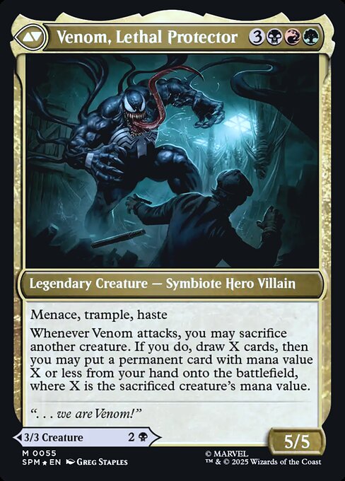 Eddie Brock (55) [Prerelease Cards] Reverse