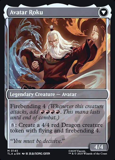 The Legend of Roku (145) [Prerelease Cards] Reverse