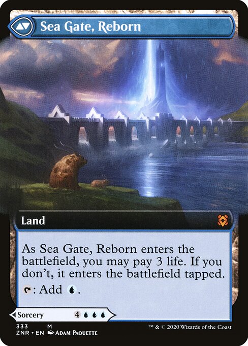 Sea Gate Restoration (Extended Art) (333) [Zendikar Rising] [Extended Art] Reverse