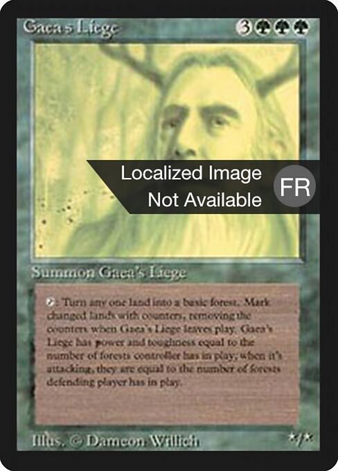 Gaea's Liege (198) [Foreign Black Border]