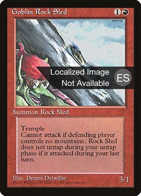 Goblin Rock Sled (199) [Fourth Edition Foreign Black Border]