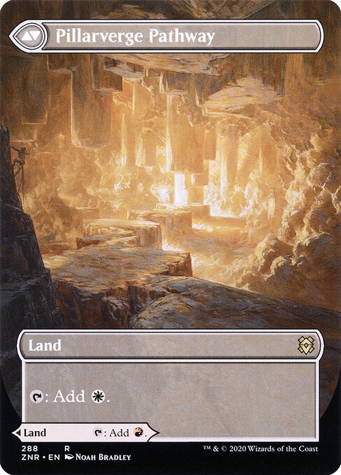 Needleverge Pathway (Borderless) (288) [Zendikar Rising] [Borderless] Reverse