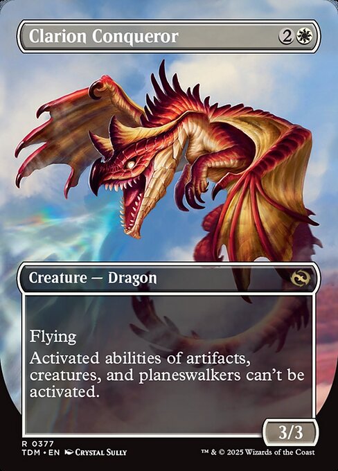 Clarion Conqueror (Borderless) (377) [Tarkir: Dragonstorm] Reverse