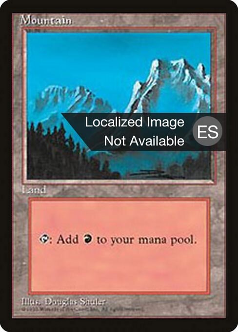 Mountain (374) [Fourth Edition Foreign Black Border]