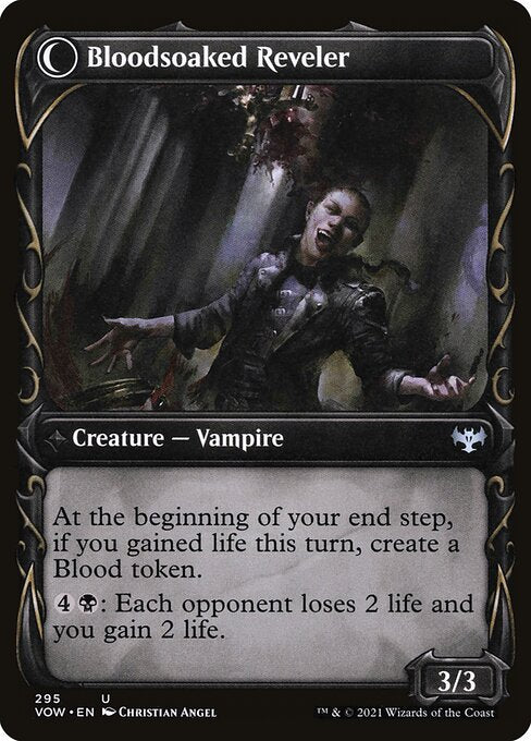 Restless Bloodseeker (Showcase) (295) [Innistrad: Crimson Vow] [Showcase] Reverse