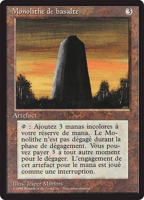 Basalt Monolith (235) [Foreign Black Border]
