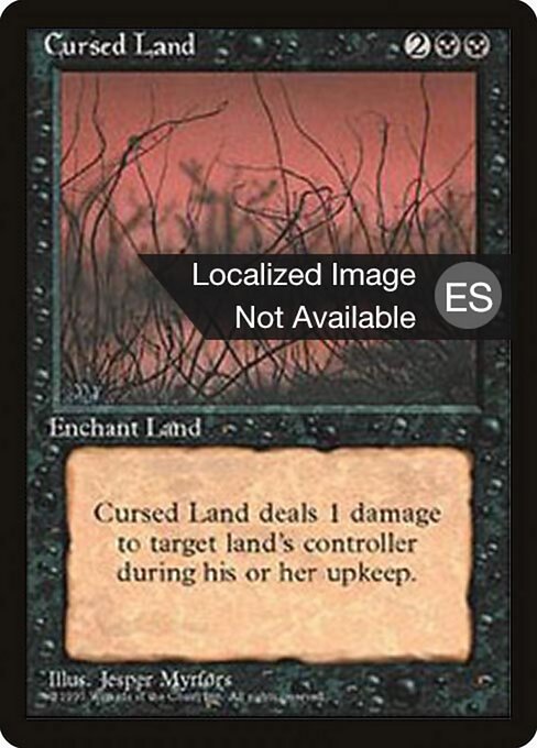 Cursed Land (127) [Fourth Edition Foreign Black Border]