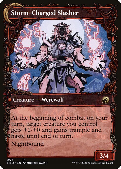 Reckless Stormseeker (Showcase) (294) [Innistrad: Midnight Hunt] [Showcase] Reverse