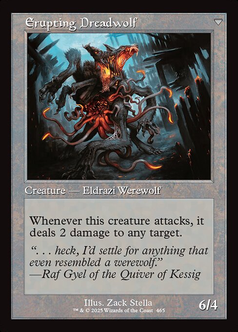 Smoldering Werewolf (Retro Frame) (465) [Innistrad Remastered] Reverse
