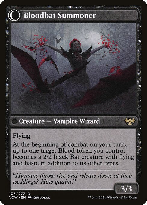 Voldaren Bloodcaster (137) [Innistrad: Crimson Vow] Reverse