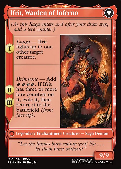 Clive, Ifrit's Dominant (Extended Art) (458) [Final Fantasy] Reverse