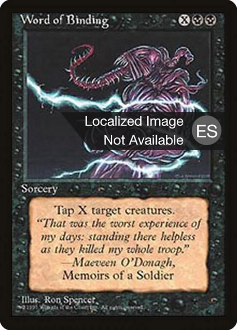 Word of Binding (172) [Fourth Edition Foreign Black Border]