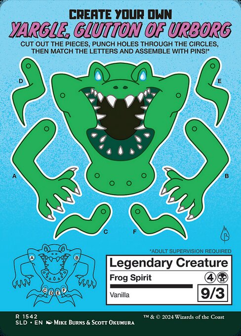 Yargle, Glutton of Urborg (1542) [Secret Lair Drop] Reverse