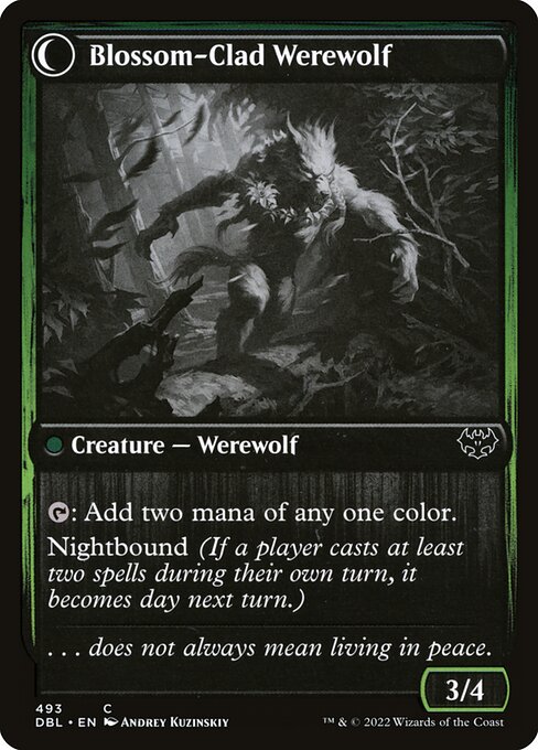 Weaver of Blossoms (493) [Innistrad: Double Feature] Reverse