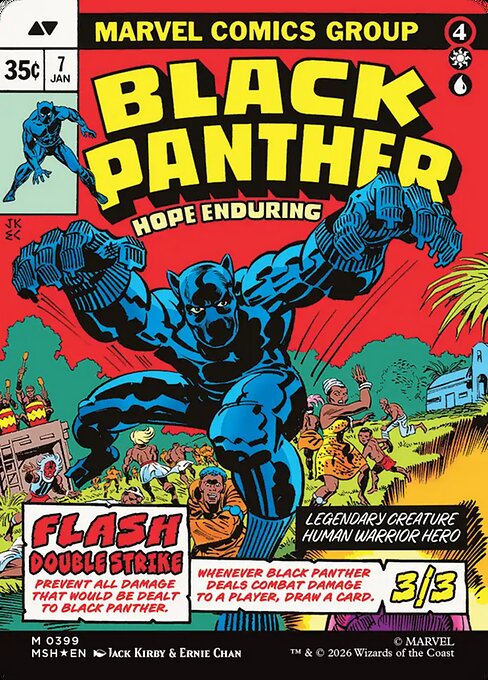 King T'Challa (Borderless) (0399) [Marvel Super Heroes] Reverse
