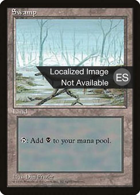 Swamp (370) [Fourth Edition Foreign Black Border]