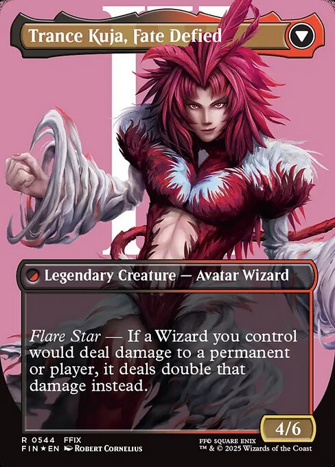 Kuja, Genome Sorcerer (Borderless) (Surge Foil) (544) [Final Fantasy] Reverse