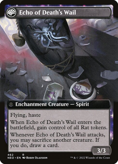 Tribute to Horobi (Extended Art) (462) [Kamigawa: Neon Dynasty] [Extended Art] Reverse