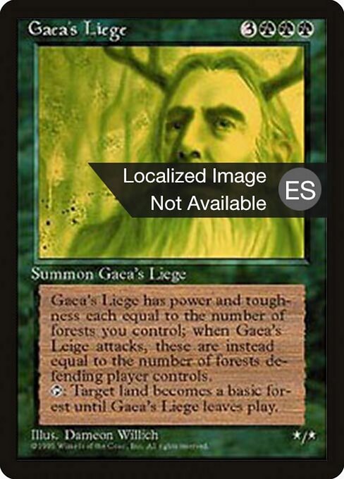 Gaea's Liege (247) [Fourth Edition Foreign Black Border]