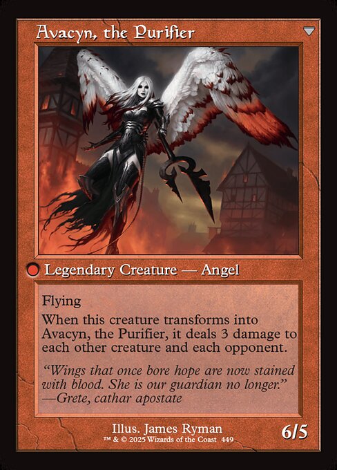 Archangel Avacyn (Retro Frame) (449) [Innistrad Remastered] Reverse