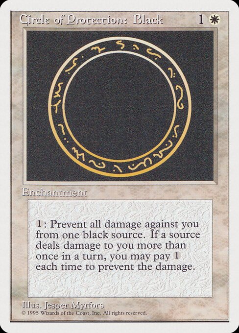 Circle of Protection: Black (2) [Rivals Quick Start Set]