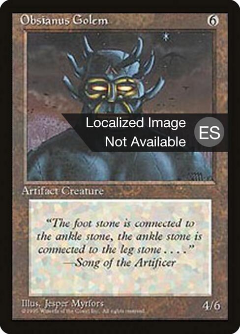 Obsianus Golem (339) [Fourth Edition Foreign Black Border]