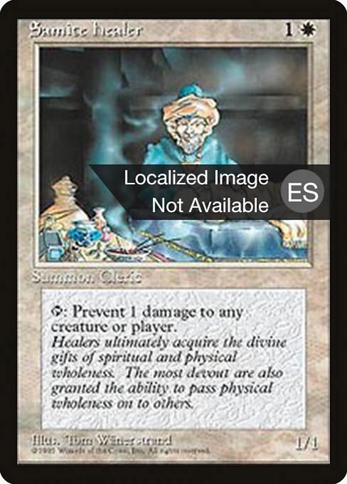 Samite Healer (47) [Fourth Edition Foreign Black Border]